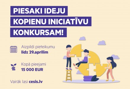 Pieejams finansējums Cēsu novada kopienu iniciatīvu projektiem