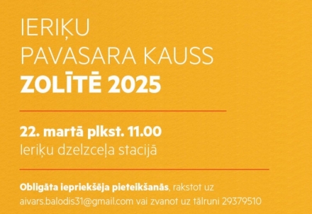 Ieriķu pavasara kauss zolītē 2025