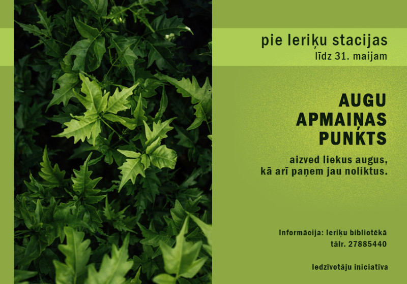 Augu apmaiņas punkts pie Ieriķu stacijas
