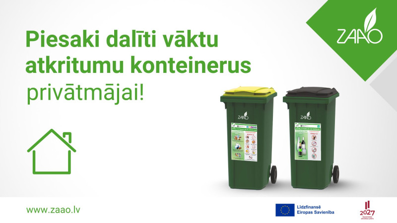 Cēsu novada ciemos paplašina iespējas šķirot atkritumus
