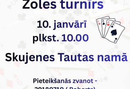 Zoles turnīrs Skujenes Tautas namā
